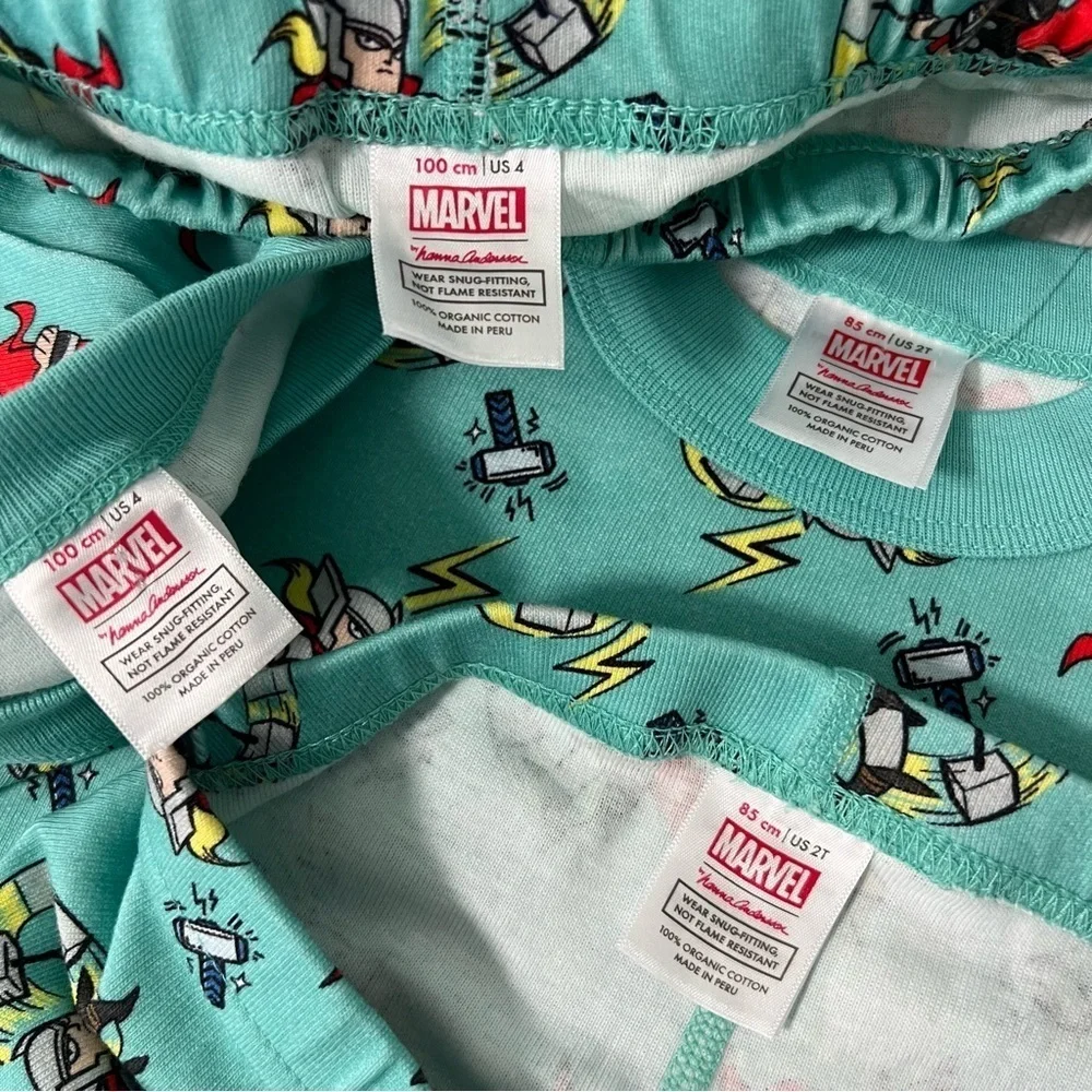 Hanna Andersson Marvel Thor Short John Pajamas In Organic Cotton